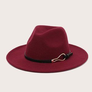 Burgundy Fedora Hat
